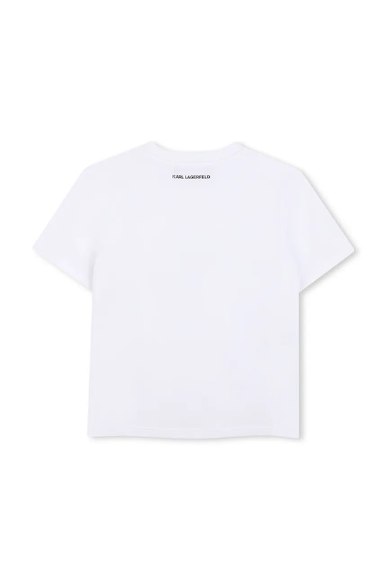 Dječja majica kratkih rukava Karl Lagerfeld Z31153.102.108 bijela SS26