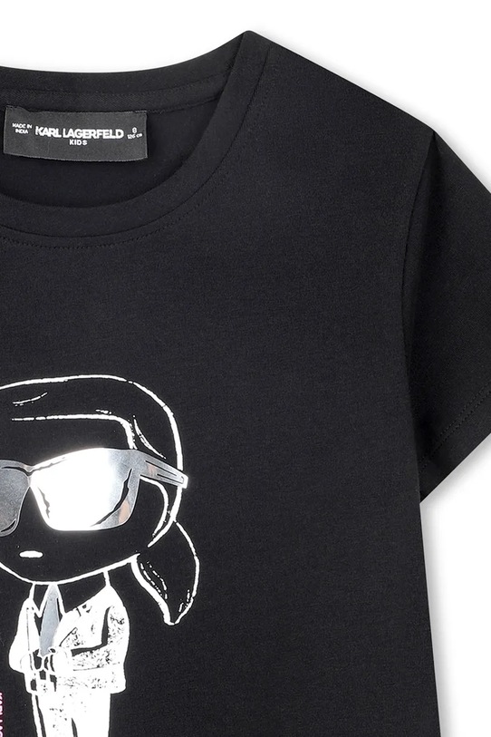 Dievča Detské tričko Karl Lagerfeld Z31160.156.162 čierna
