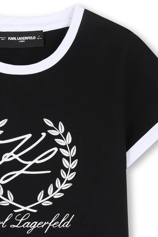 Dievča Detské tričko Karl Lagerfeld Z31154.114.150 čierna