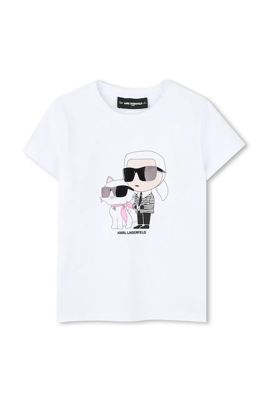 Detské tričko Karl Lagerfeld Z31157.114.150 biela SS26