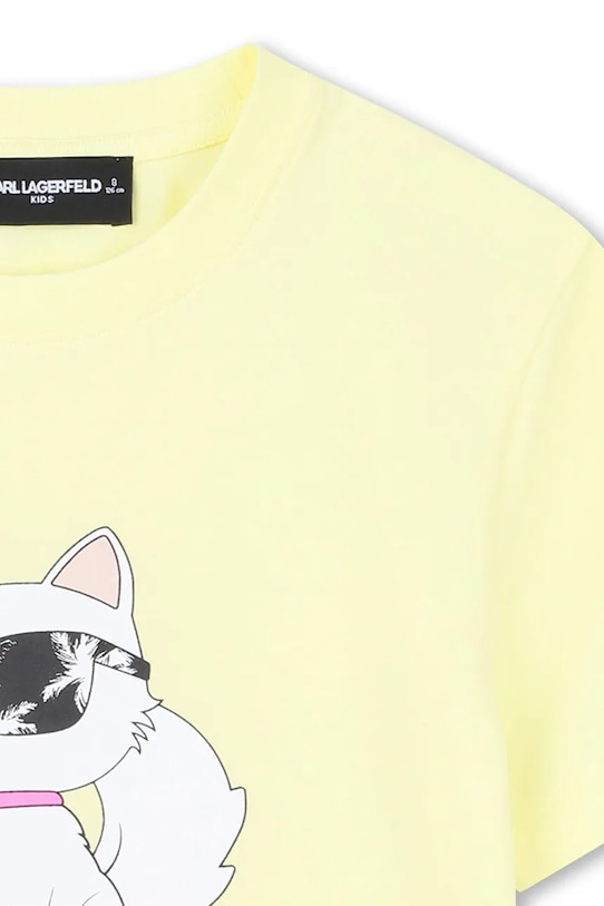 Dievča Detské tričko Karl Lagerfeld Z31162.114.150 žltá