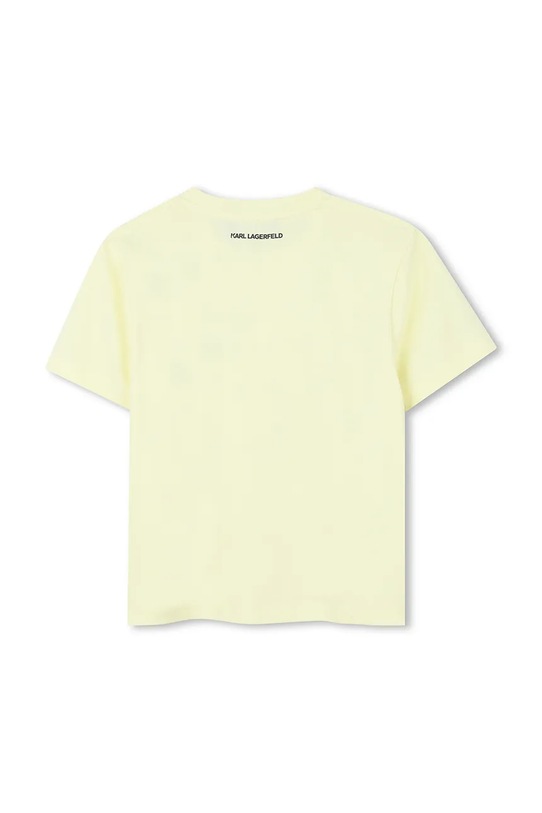 Detské tričko Karl Lagerfeld Z31162.156.162 žltá SS26