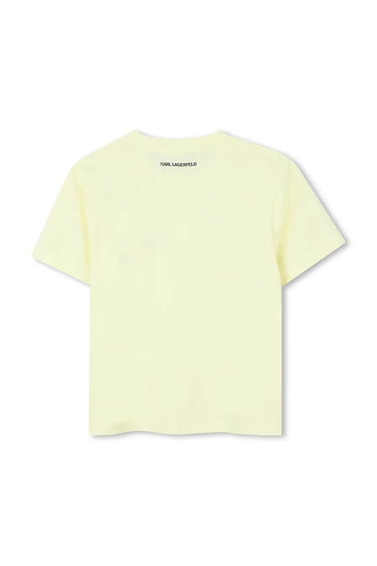 Detské tričko Karl Lagerfeld Z31162.156.162 žltá SS26