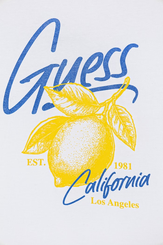 Dziewczynka Guess t-shirt dziecięcy J6GI01.K6YW4.PPY2.M biały