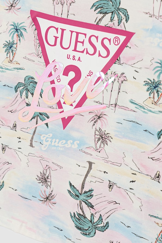 Dziewczynka Guess t-shirt dziecięcy J6GI03.K6YW4.PPY2.M niebieski