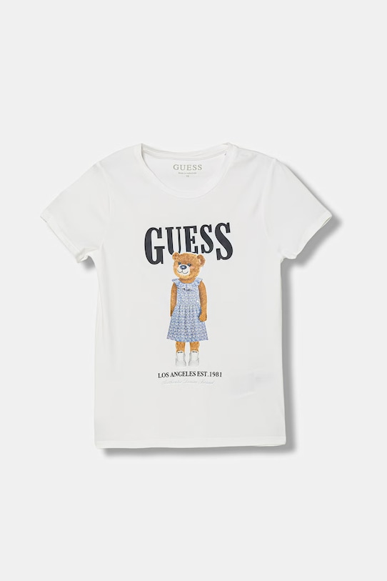 Guess t-shirt dziecięcy z elastanem biały J6GI04.K6YW4.PPY2.M