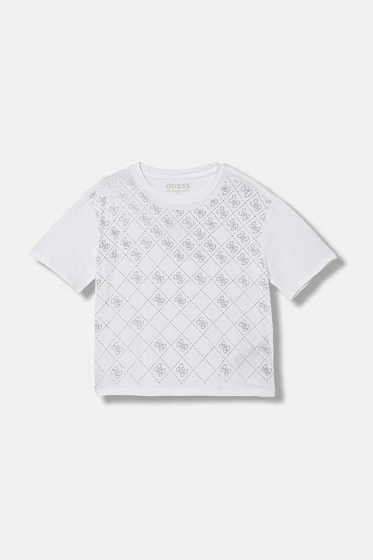 Guess t-shirt dziecięcy bawełniany z elastanem biały J6GI05.K6YW4.PPY2.M