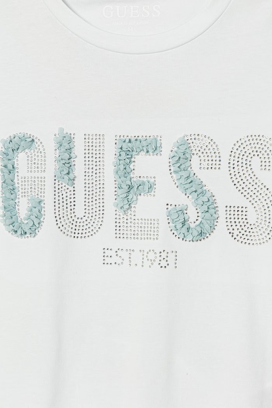 Dziewczynka Guess t-shirt dziecięcy J6GI07.K6YW4.PPY2.M niebieski