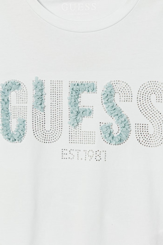 Dziewczynka Guess t-shirt dziecięcy J6GI07.K6YW4.PPY2.M niebieski