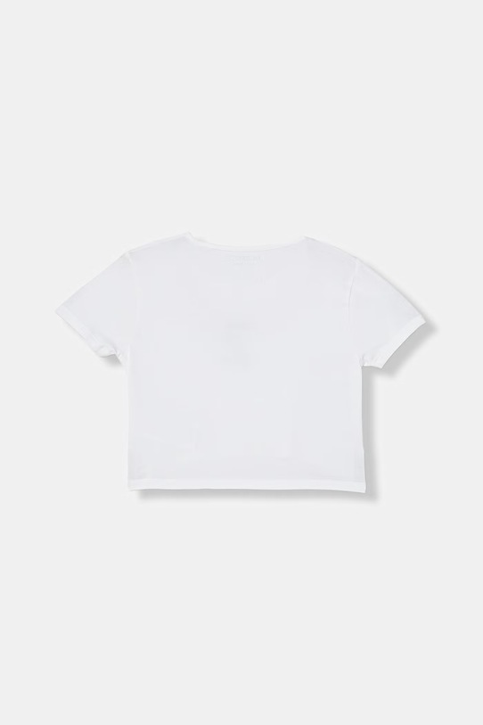 Guess t-shirt dziecięcy bawełniany z elastanem J6GI10.K6YW4.PPY2.M biały SS26