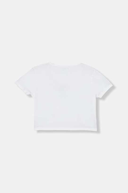 Guess t-shirt dziecięcy bawełniany z elastanem J6GI10.K6YW4.PPY2.M biały SS26