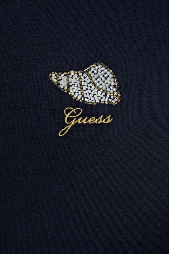 Dziewczynka Guess t-shirt dziecięcy bawełniany z elastanem J6GI10.K6YW4.PPY2.M granatowy