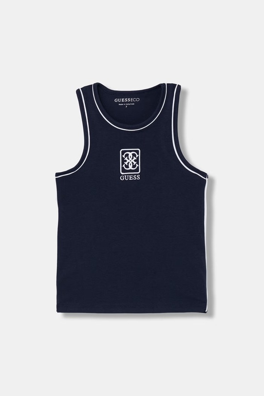 Guess top dziecięcy z bawełną granatowy J6GI11.K6YW4.PPY2.M