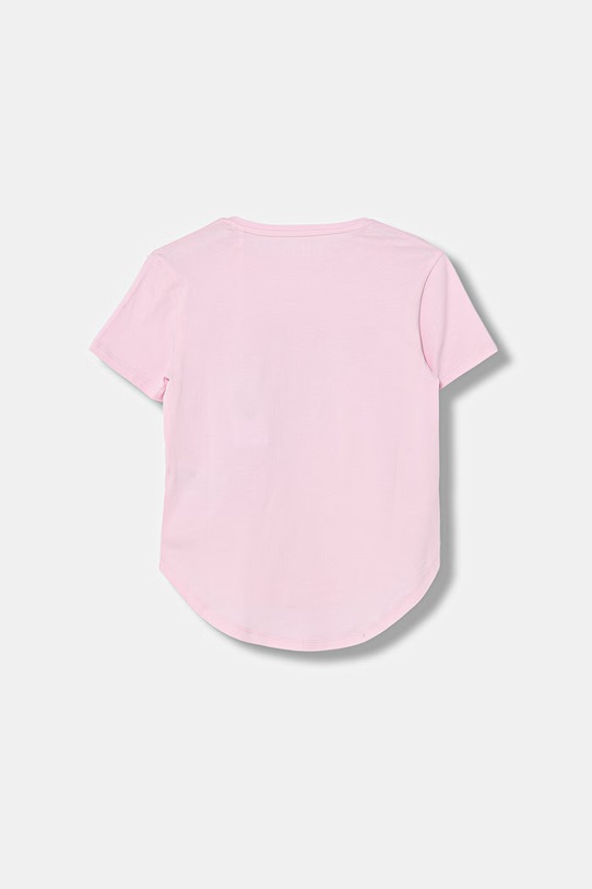 Guess t-shirt bawełniany dziecięcy J6GI13.K6YW4.PPY2.M różowy SS26