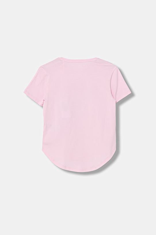 Guess t-shirt bawełniany dziecięcy J6GI13.K6YW4.PPY2.M różowy SS26