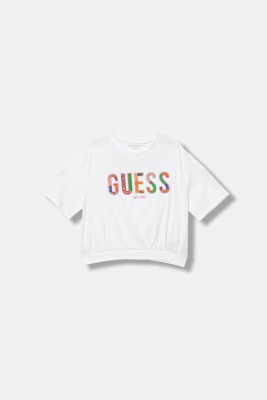 Guess футболка для детей из хлопка с эластаном белый J6GI16.K6YW4.PPY2.M
