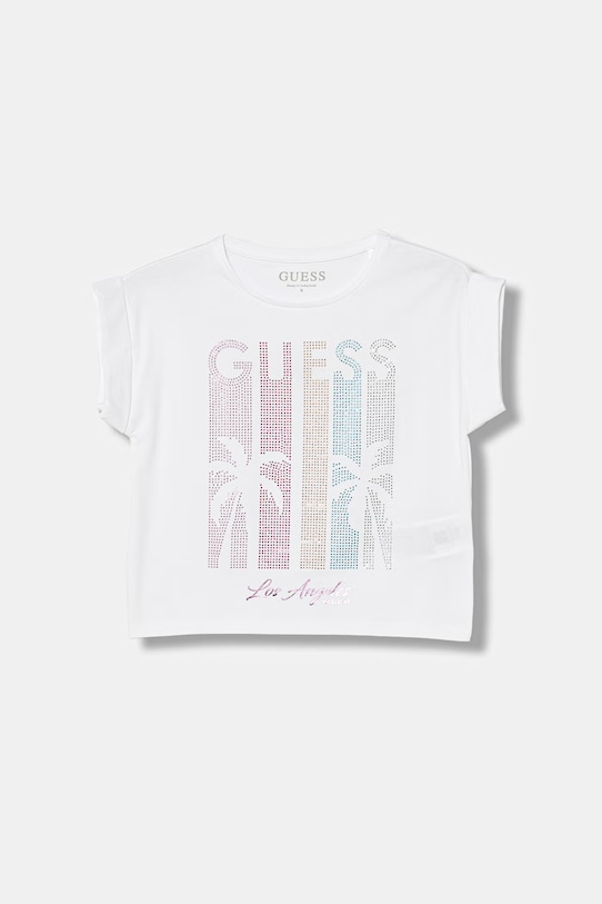 Guess t-shirt dziecięcy z elastanem biały J6GI20.K6YW4.PPY2.M