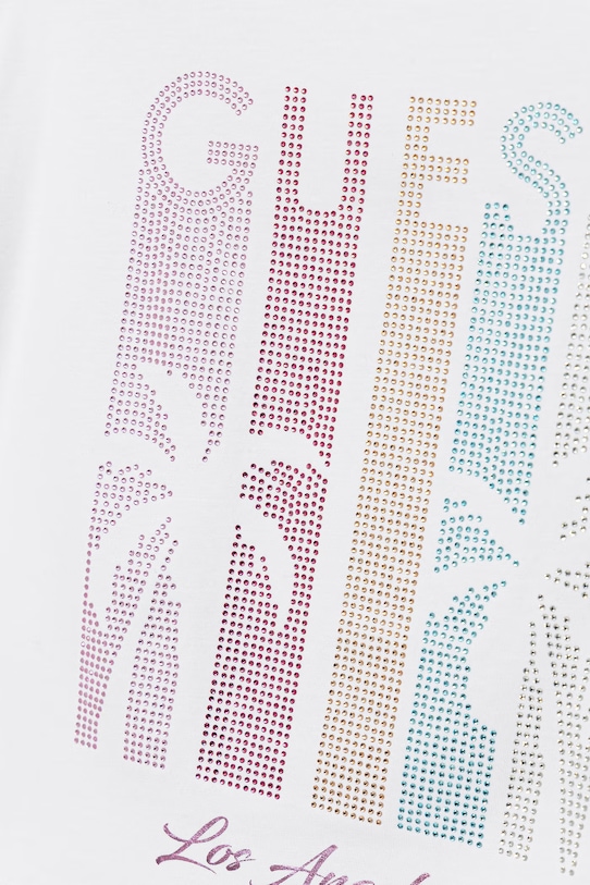 Dziewczynka Guess t-shirt dziecięcy J6GI20.K6YW4.PPY2.M biały