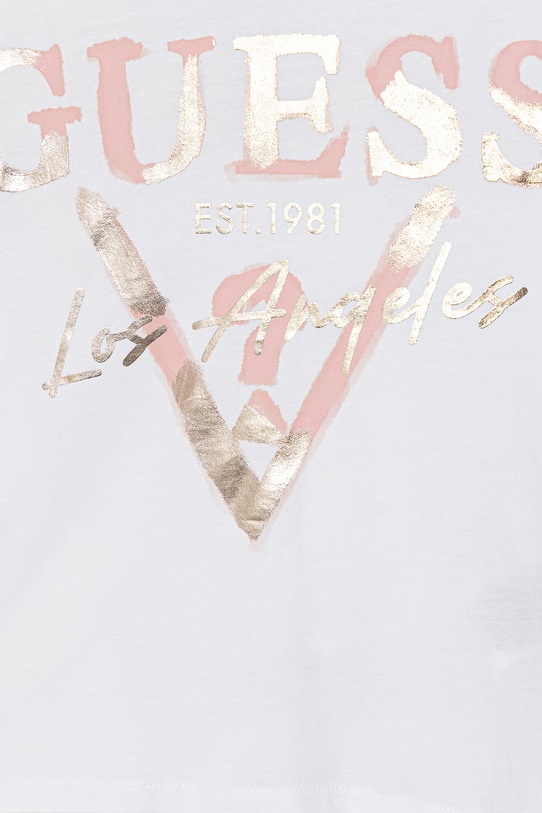 Девочка Guess футболка для детей из хлопка J6GI27.K8HM4.PPY2.M белый