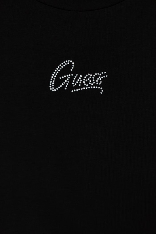 Dievča Guess tričko detské bavlnené s elastanom J6GI29.K6YW4.PPY2.M čierna