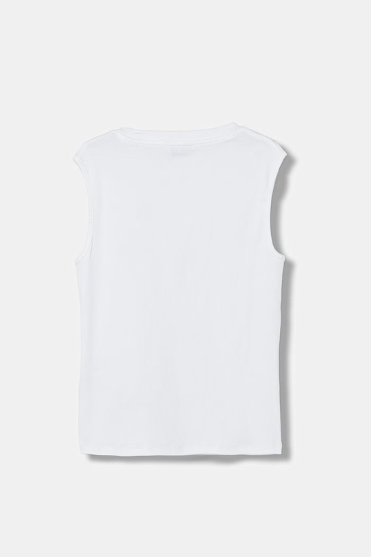 Guess top dziecięcy bawełniany z elastanem J6GI31.KBZP4.PPY2.M biały SS26