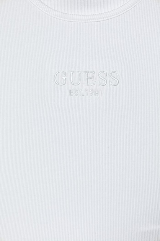 Dziewczynka Guess t-shirt basic dziecięcy bawełniany J6GI32.KBZP4.PPY2.M biały