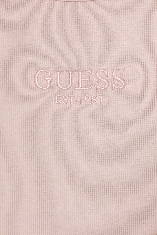 Dziewczynka Guess t-shirt basic dziecięcy bawełniany J6GI32.KBZP4.PPY2.M pomarańczowy