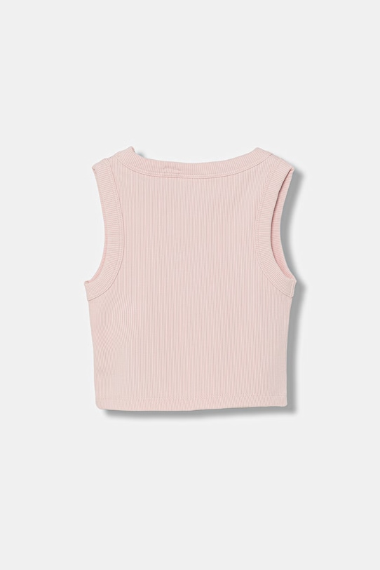 Guess crop top dziecięcy z wiskozy J6GI36.K8RT2.PPY2.M różowy SS26