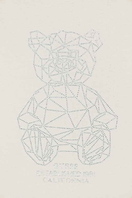 Dziewczynka Guess t-shirt dziecięcy bawełniany z elastanem J6GI41.J1314.PPY2.M beżowy