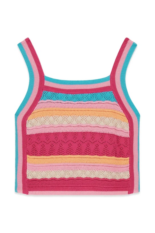 Dievča Guess blúzka s ramienkami detská bavlnená J6GR03.Z5480.PPY2.M ružová