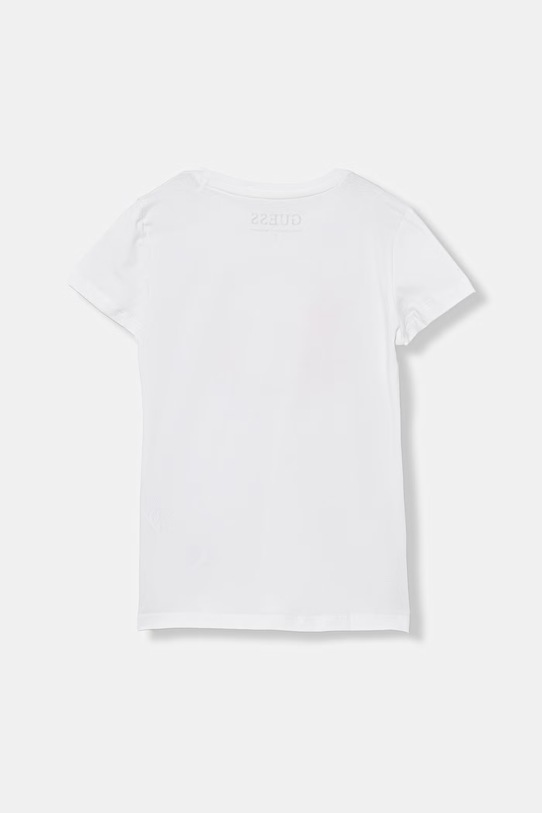 Guess t-shirt dziecięcy bawełniany z elastanem K6GI00.K6YW4.PPY2.M biały SS26
