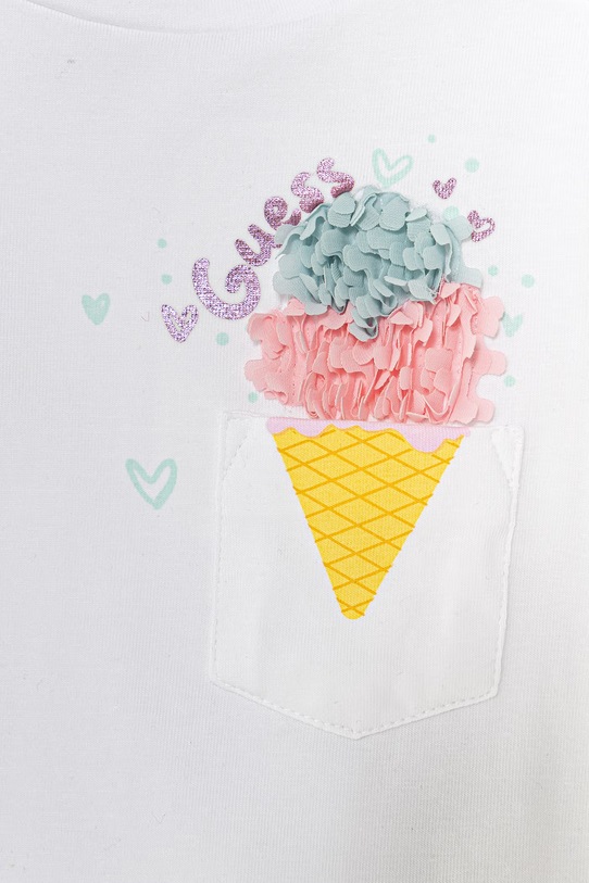 Dziewczynka Guess t-shirt niemowlęcy K6GI14.K6YW4.PPY2.M biały