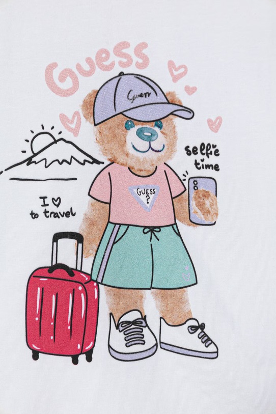 Dziewczynka Guess t-shirt dziecięcy K6GI18.K6YW4.PPY2.M biały