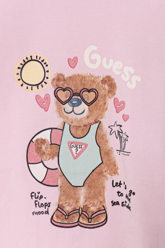 Dziewczynka Guess t-shirt dziecięcy K6GI18.K6YW4.PPY2.M różowy