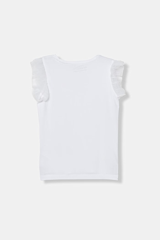 Guess t-shirt dziecięcy bawełniany z elastanem K6GI19.K6YW4.PPY2.M biały SS26