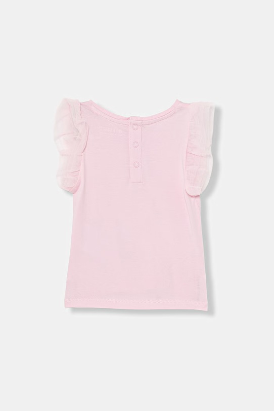 Guess t-shirt dziecięcy bawełniany z elastanem K6GI19.K6YW4.PPY2.M różowy SS26