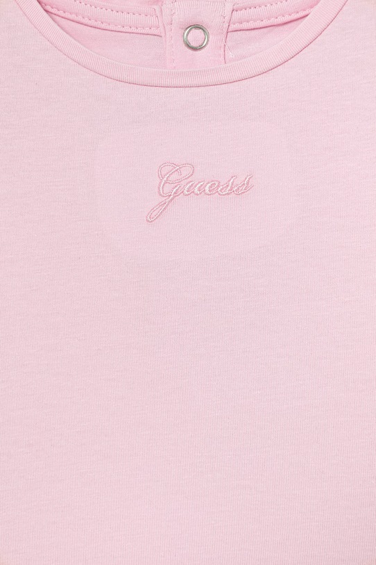 Dziewczynka Guess t-shirt dziecięcy bawełniany z elastanem K6GI19.K6YW4.PPY2.M różowy