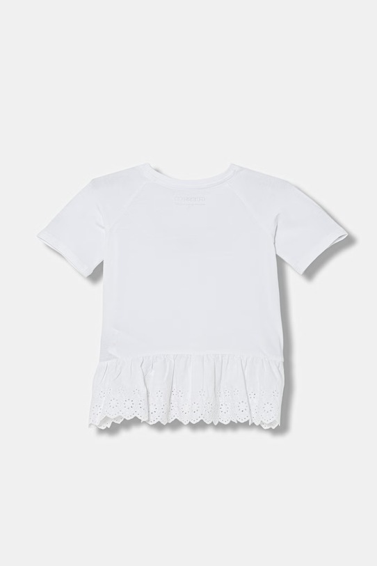 Guess t-shirt dziecięcy bawełniany z elastanem K6GI21.K6YW4.PPY2.M biały SS26