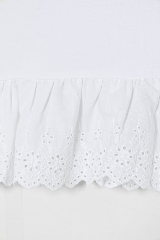 Dziewczynka Guess t-shirt dziecięcy bawełniany z elastanem K6GI21.K6YW4.PPY2.M biały