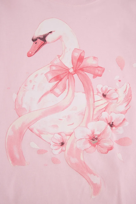 Παιδικό μπλουζάκι Coccodrillo ροζ WC6143203VGA