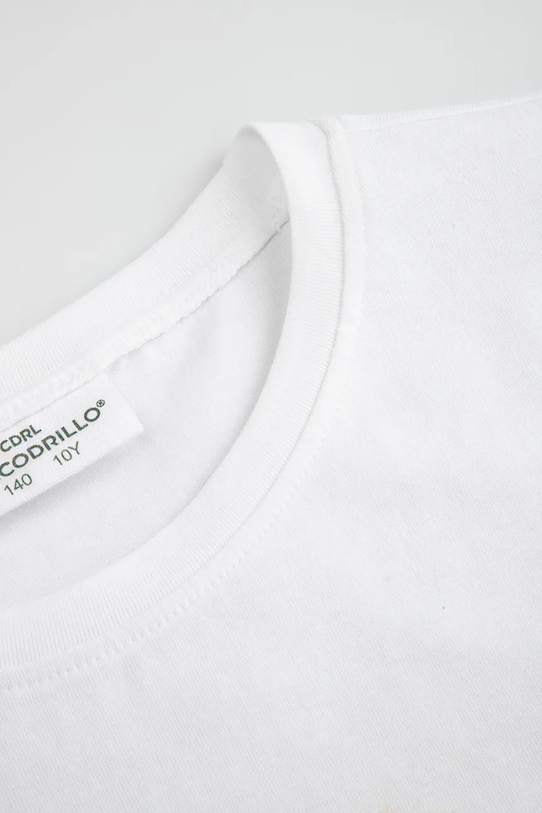 Κοριτσίστικα Παιδικό μπλουζάκι Coccodrillo WC6143204VGA λευκό