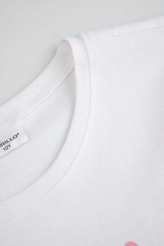 Κοριτσίστικα Παιδικό μπλουζάκι Coccodrillo WC6143206VGA λευκό