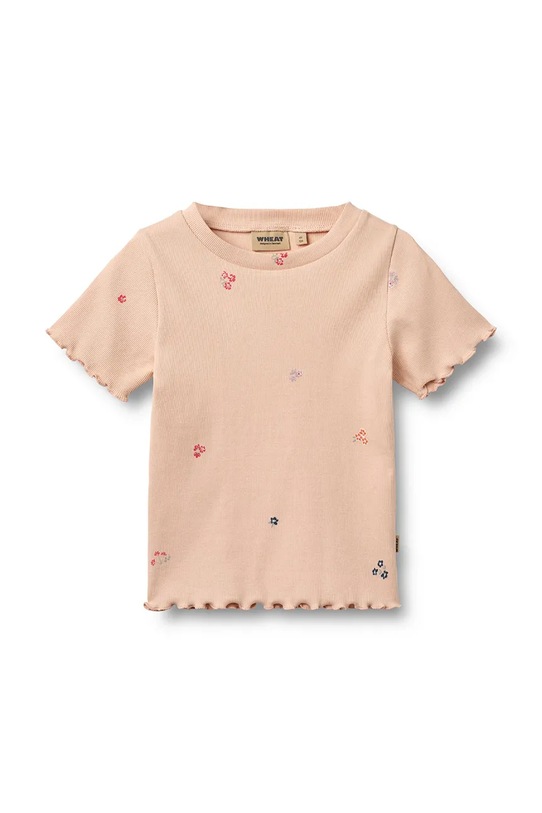 Wheat t-shirt dziecięcy bawełniany 2-pack różowy 0132.178a.GOTS