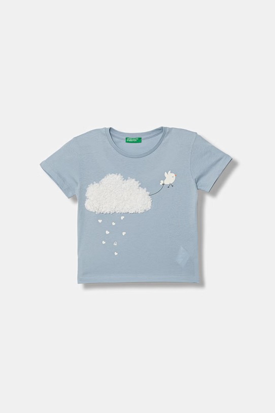 United Colors of Benetton majica za djecu od pamuka plava 3I1XG10M7.P.Stagionale