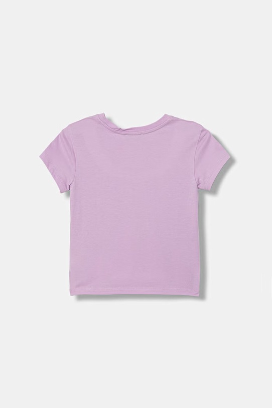 United Colors of Benetton t-shirt dziecięcy bawełniany 3I1XG10M8.P.Stagionale fioletowy SS26