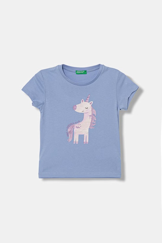 United Colors of Benetton T-shirt Παιδικό βαμβακερό μπλε 3I1XG10M8.P.Stagionale