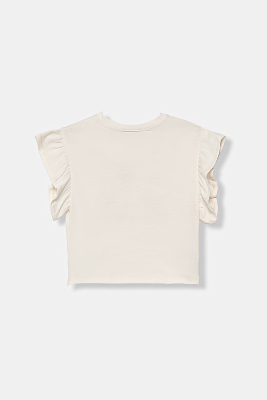 United Colors of Benetton t-shirt dziecięcy bawełniany 3I1XG10MW.P.Stagionale beżowy SS26