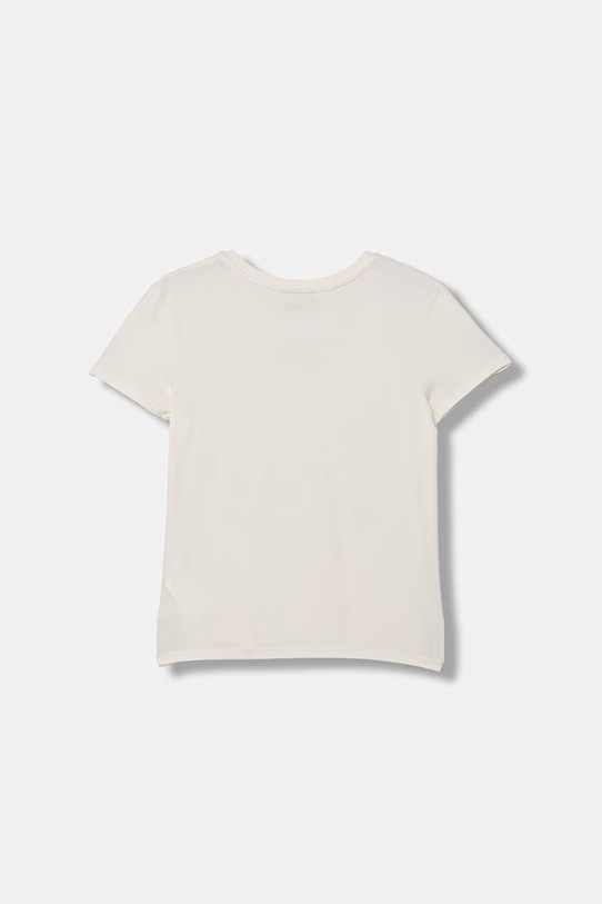 United Colors of Benetton t-shirt dziecięcy bawełniany z elastanem 3P4ZC10SQ.G.Stagionale beżowy SS26