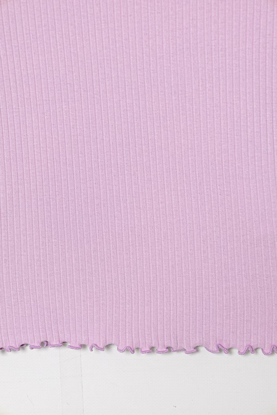 Dziewczynka United Colors of Benetton t-shirt basic dziecięcy bawełniany z elastanem 3F1EC10N4.G.Stagionale fioletowy