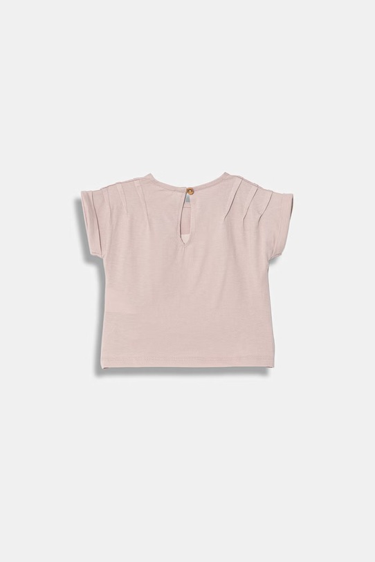 United Colors of Benetton t-shirt niemowlęcy bawełniany 3I1XA1075.W.Stagionale różowy SS26